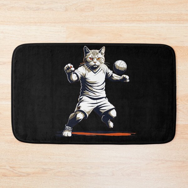 Item preview, Cool handball cat. Iconic streetwear look designed and sold by LuminOrb.