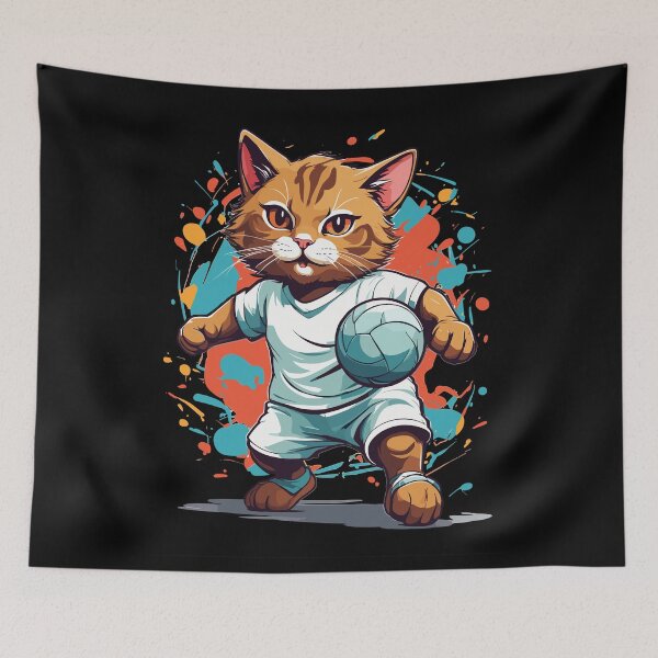 Item preview, Handball Cat Streetwear Aesthetic designed and sold by LuminOrb.