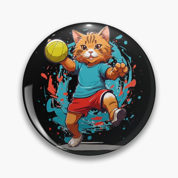 Item preview, Handball Cat Iconic Streetwear Style designed and sold by LuminOrb.