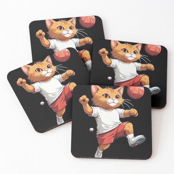 Item preview, Cute handball cat ball sport design streetwear designed and sold by LuminOrb.