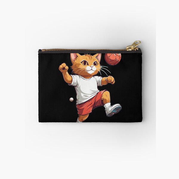 Item preview, Cute handball cat ball sport design streetwear designed and sold by LuminOrb.