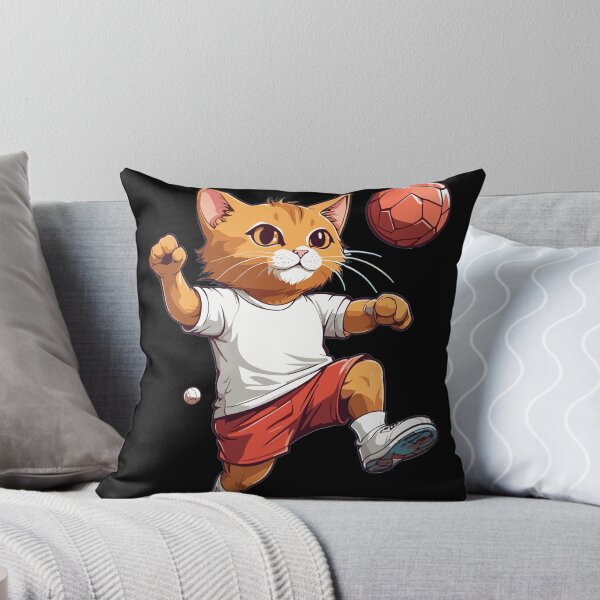 Item preview, Cute handball cat ball sport design streetwear designed and sold by LuminOrb.