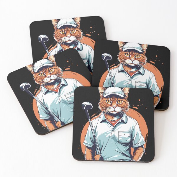 Item preview, Golf cat handball player streetwear design designed and sold by LuminOrb.