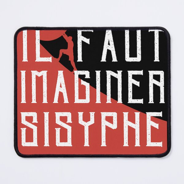 Item preview, Albert Camus Il Faut Imaginer Sisyphe Heureux ( Le Mythe De Sisyphe ) designed and sold by IvaBeatty.