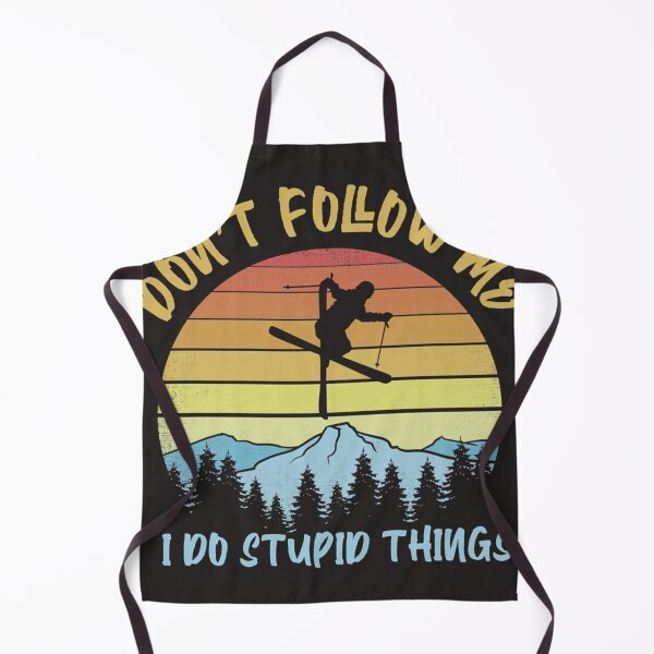 Item preview, Dont Follow Me I Do Stupid Things Skiing - Funny Skier designed and sold by Christophna.