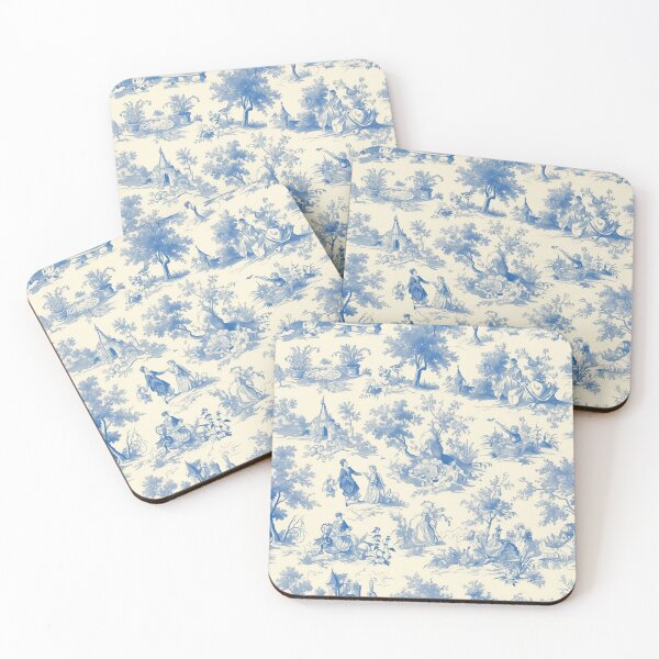 Item preview, Blue French fabric pattern 001 designed and sold by emilykang.