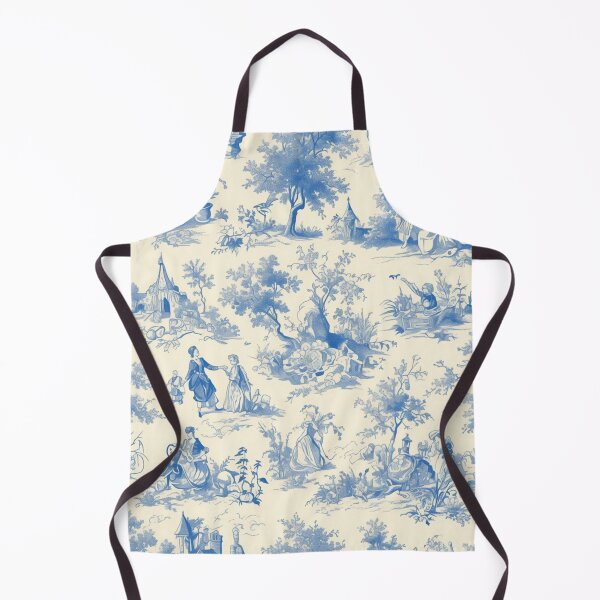 Item preview, Blue French fabric pattern 001 designed and sold by emilykang.