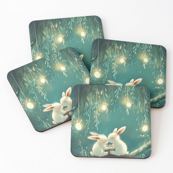 Item preview, Whimsical Bunny Haven designed and sold by cute-animals99.