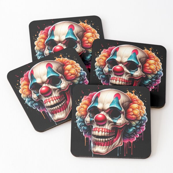 Item preview, clown skull designed and sold by panshop20.