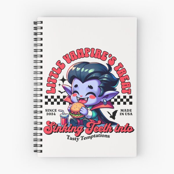 Item preview, Cute Vampire Cartoon Enjoying a Hamburger designed and sold by IdeasDream.
