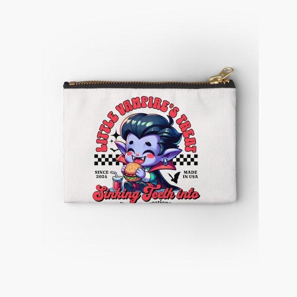 Item preview, Cute Vampire Cartoon Enjoying a Hamburger designed and sold by IdeasDream.