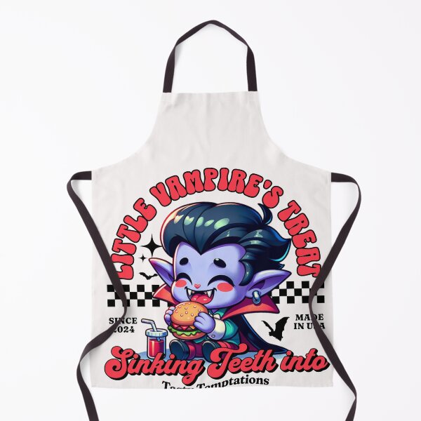 Item preview, Cute Vampire Cartoon Enjoying a Hamburger designed and sold by IdeasDream.