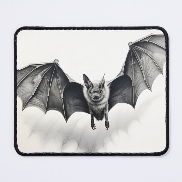 Item preview, Black and white pencil drawing of a Bat designed and sold by Pencil-Art.