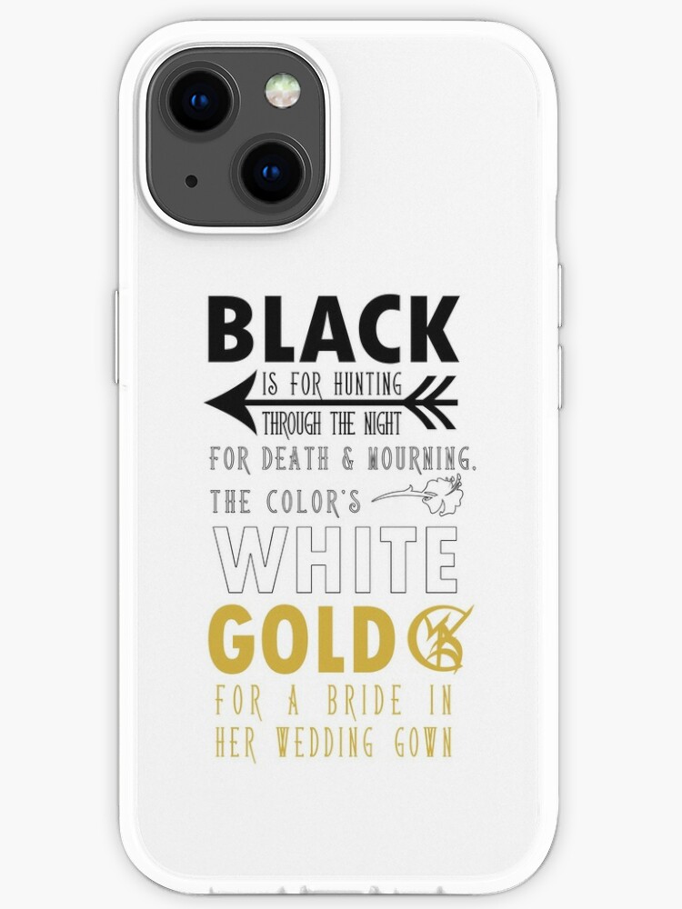 Black for Hunting Shadowhunter's Rhyme (vertical) iPhone Case for Sale by  Sarah Baker