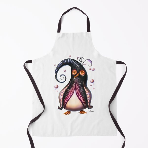 Item preview, Surreal Swirls: Quirky Penguin in a Magical World designed and sold by Moisky Patterns.
