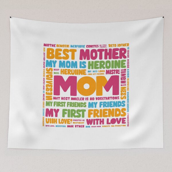 Item preview, #Mother, My Mom, My Mom is Heroine, My First Friends - With Love Design designed and sold by Colorful-Garden.