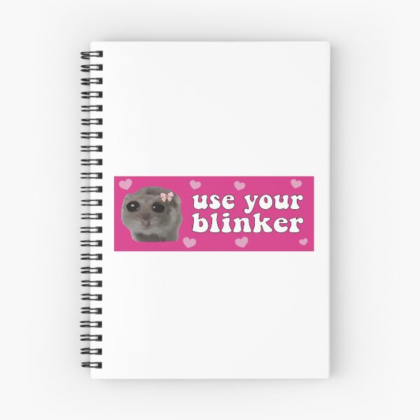 Item preview, Use Your Blinkers sad hamster bumper designed and sold by BUMPER-STICKERS.