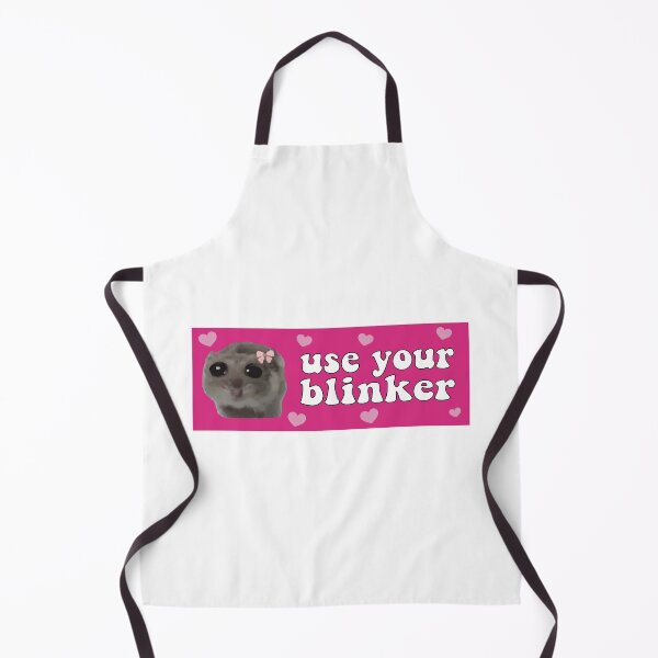 Item preview, Use Your Blinkers sad hamster bumper designed and sold by BUMPER-STICKERS.