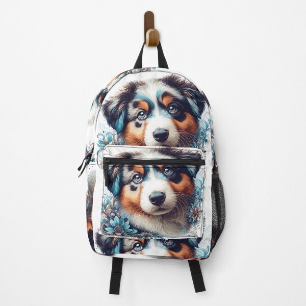 Item preview, Australian Shepherd puppy cute intelligent dog gift designed and sold by Pineapple-Tree.