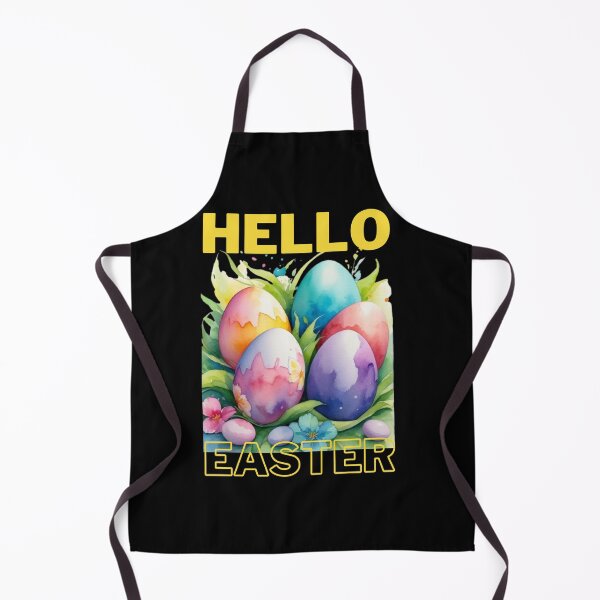 Item preview, Hello Easter - Whimsical Watercolor Easter Eggs & Blooms designed and sold by Kookie Tarp.