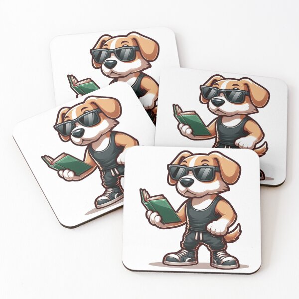 Item preview, Attractive Dog Reading a Book, Dog Read Book, Book Lover, Books Lovers Gift, Book Lover Gift, Unique Dog Art  designed and sold by SlocifieShop.