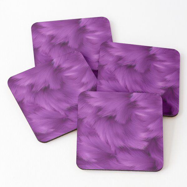 Item preview, Purple 4 shiny fluffy feathers designed and sold by LittleWorldShop.
