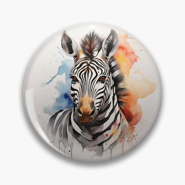 Item preview, Colorful Zebra Face - Watercolor Zebra  designed and sold by PolygonPinnacle.