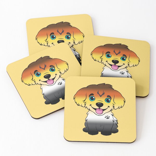 Item preview, Cute Bear Pride Flag Puppy, Subtle Gay Bear Kawaii Dog Design designed and sold by Travelslightly.