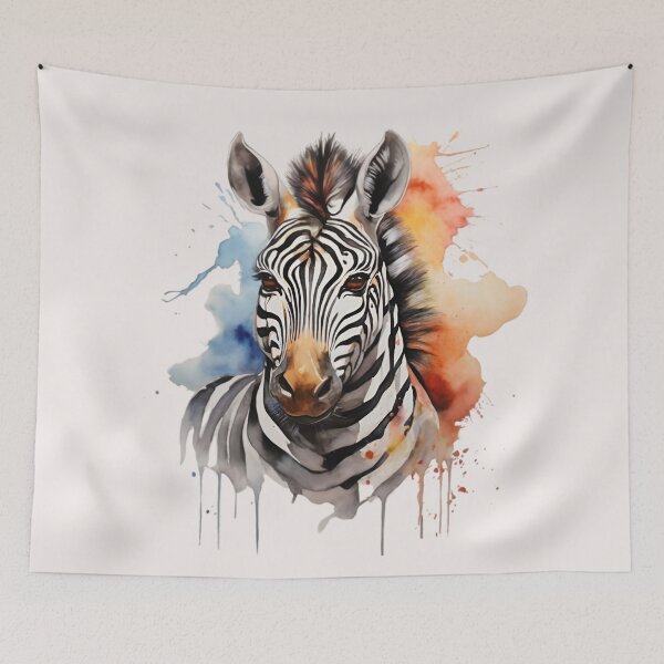 Item preview, Colorful Zebra Face - Watercolor Zebra  designed and sold by PolygonPinnacle.