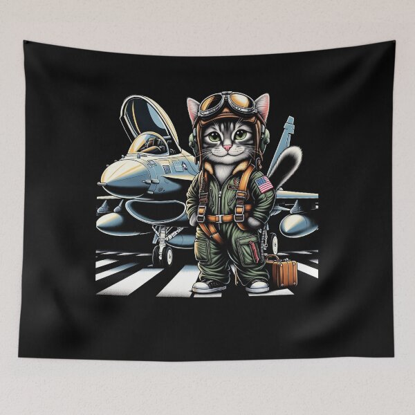 Item preview, pilot cat designed and sold by panshop20.