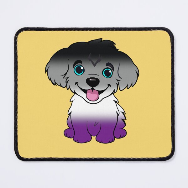 Item preview, Cute Asexual Pride Flag Puppy, Subtle Ace Kawaii Dog Design designed and sold by Travelslightly.