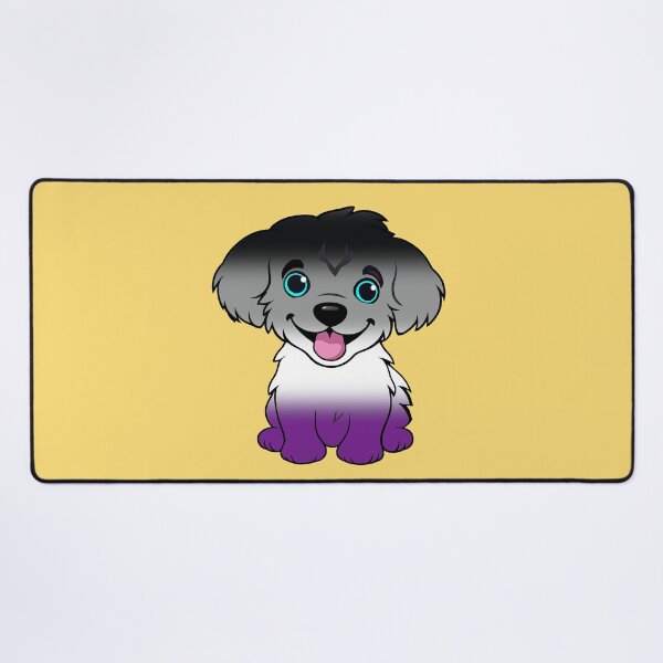 Item preview, Cute Asexual Pride Flag Puppy, Subtle Ace Kawaii Dog Design designed and sold by Travelslightly.