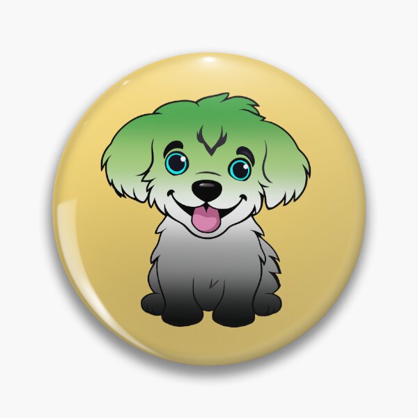 Item preview, Cute Aromantic Pride Flag Puppy, Subtle Aromantic Kawaii Dog Design designed and sold by Travelslightly.