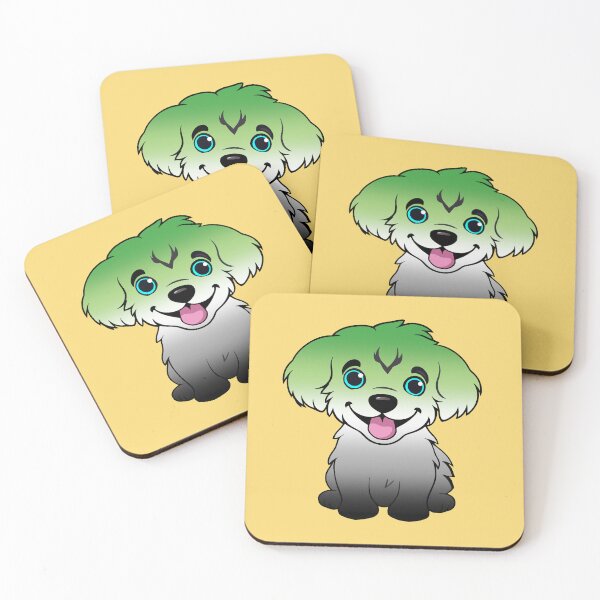 Item preview, Cute Aromantic Pride Flag Puppy, Subtle Aromantic Kawaii Dog Design designed and sold by Travelslightly.