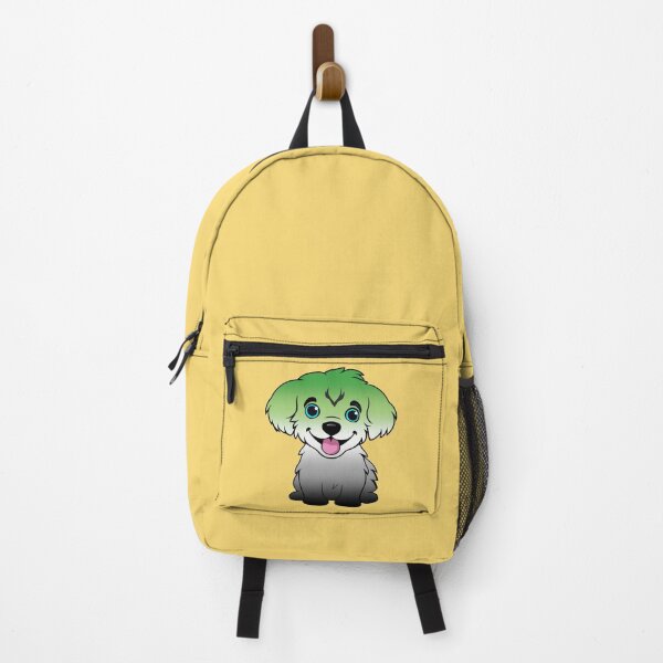 Item preview, Cute Aromantic Pride Flag Puppy, Subtle Aromantic Kawaii Dog Design designed and sold by Travelslightly.