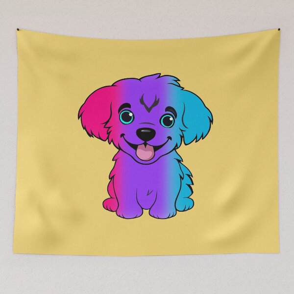 Item preview, Cute Androgynous Pride Flag Puppy, Subtle Androgynous Kawaii Dog Design designed and sold by Travelslightly.