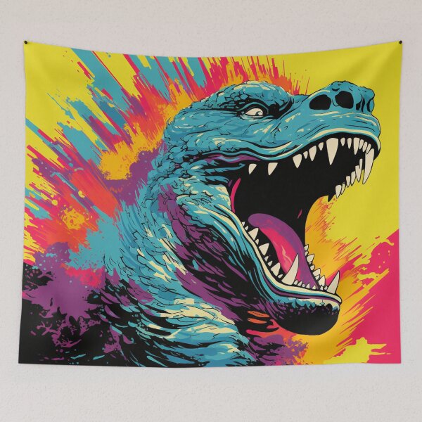 Item preview, Nuclear Lizard Monster Pop Art 1 designed and sold by AstroRisq.