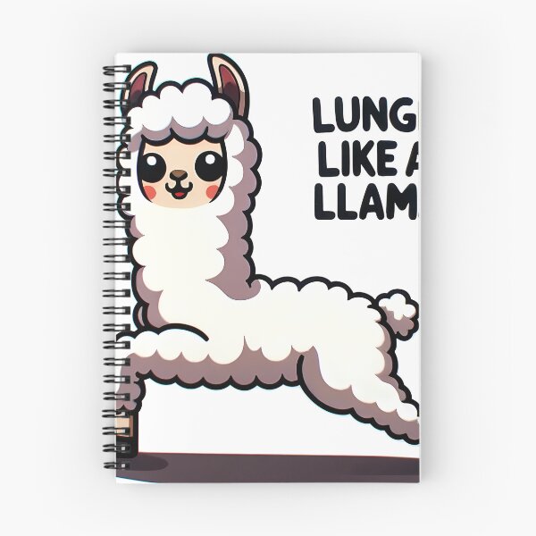 Artikelvorschau, Stretch Goals with Lunge Like a Llama! entworfen und verkauft von Purrformance.
