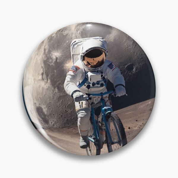 Item preview, Astronaut riding a bicycle designed and sold by M-Y-A-R-T-.