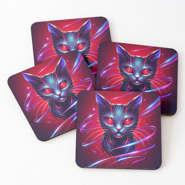 Item preview, Neon Whiskers in the Cosmic Wind designed and sold by Left-Hand-Tree.
