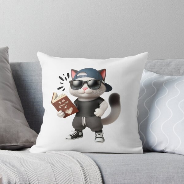 Item preview, Funny Attractive Cat Reading a Book, Funny Cat Gift, Cat read books, Cat Reading Gift  designed and sold by SlocifieShop.