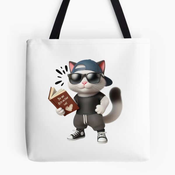 Item preview, Funny Attractive Cat Reading a Book, Funny Cat Gift, Cat read books, Cat Reading Gift  designed and sold by SlocifieShop.
