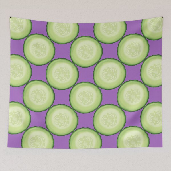 Item preview, Cucumbers on purple designed and sold by Zeewind.