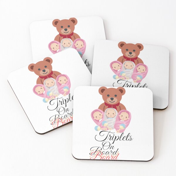 Item preview, TRIPLETS ON BOARD BABIES BABY designed and sold by Spasija.