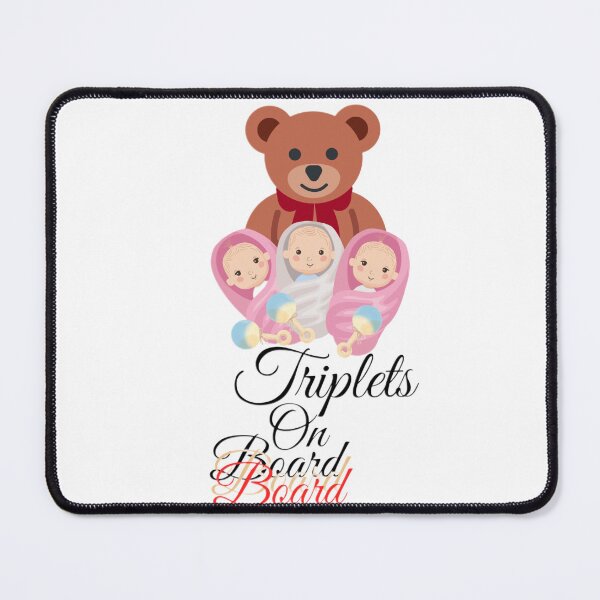 Item preview, TRIPLETS ON BOARD BABIES BABY designed and sold by Spasija.