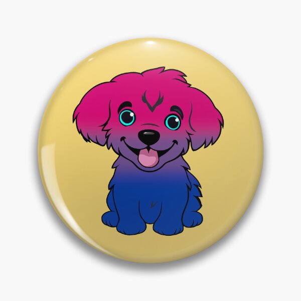 Item preview, Cute Bisexual Pride Flag Puppy, Subtle Bisexual Kawaii Dog Design designed and sold by Travelslightly.