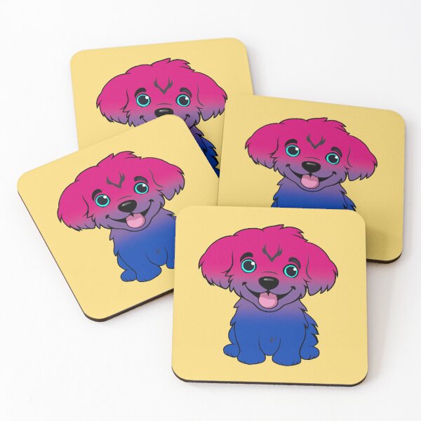 Item preview, Cute Bisexual Pride Flag Puppy, Subtle Bisexual Kawaii Dog Design designed and sold by Travelslightly.