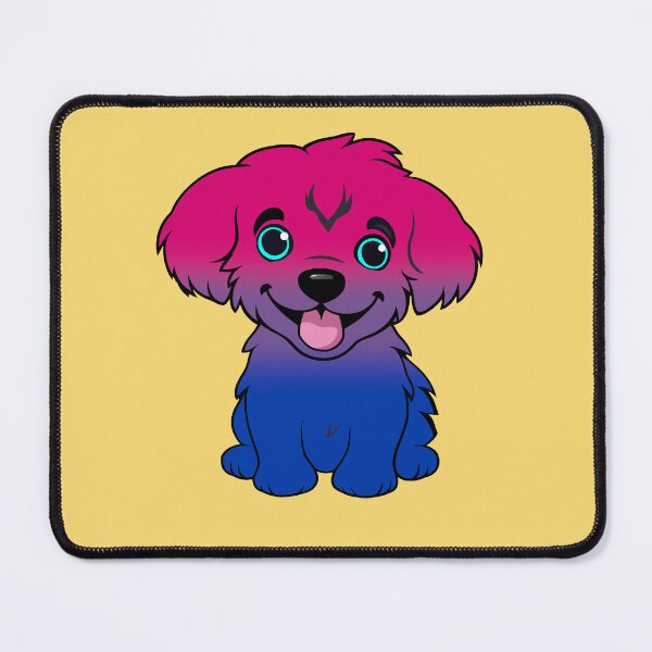 Item preview, Cute Bisexual Pride Flag Puppy, Subtle Bisexual Kawaii Dog Design designed and sold by Travelslightly.
