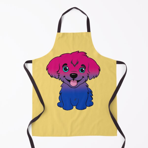 Item preview, Lindo cachorro con bandera del orgullo bisexual, sutil diseño de perro bisexual kawaii designed and sold by Travelslightly.