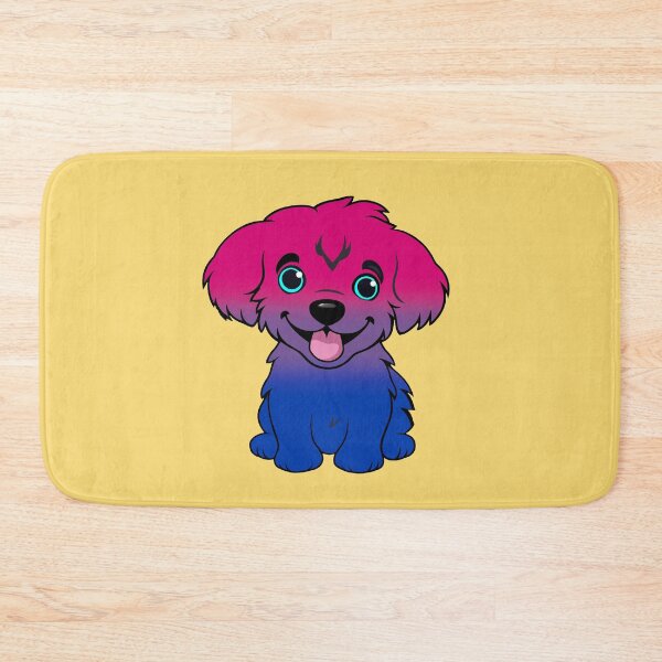 Item preview, Cute Bisexual Pride Flag Puppy, Subtle Bisexual Kawaii Dog Design designed and sold by Travelslightly.